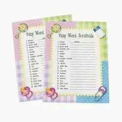 Baby Shower - Word Scramble Party Expo  