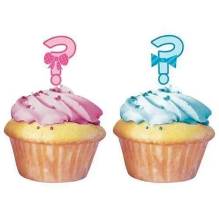 Baby Shower - 'Bow Or Bowtie?' Cupcake Topper - Party Expo