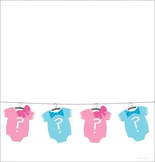 Baby Shower - 'Bow Or Bowtie?' Plastic Tablecover - Party Expo