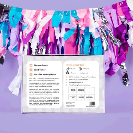 Baby Talk - The Baby Shower Pacifier Mouthpiece Game (1ct) - Party Expo