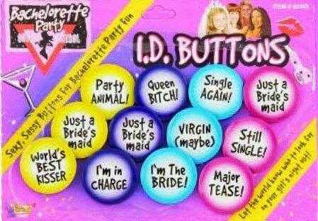Bachelorette ID Buttons Set Party Expo  