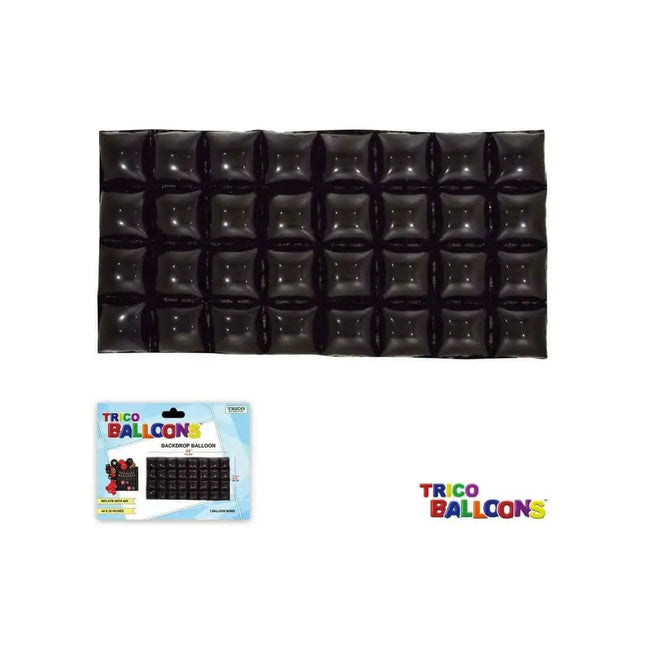 Backdrop Foil Balloons 44" X 22" - 1pc Black Party Expo  