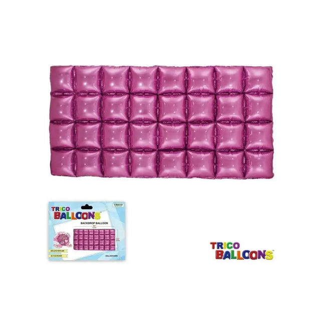 Backdrop Foil Balloons 44" X 22" - 1pc Pink Party Expo  