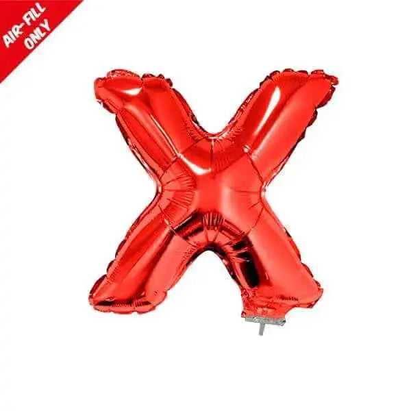 Balloon on Stick - 16" Red Letter X Party Expo  