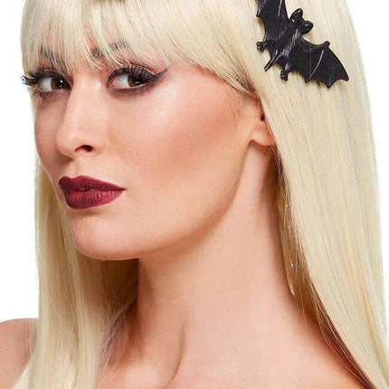 Bat Hair Clips - Black - Party Expo