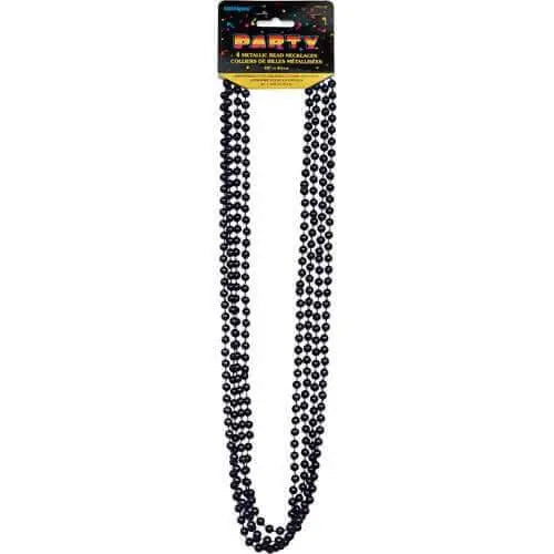 Bead Necklace Black - Party Expo