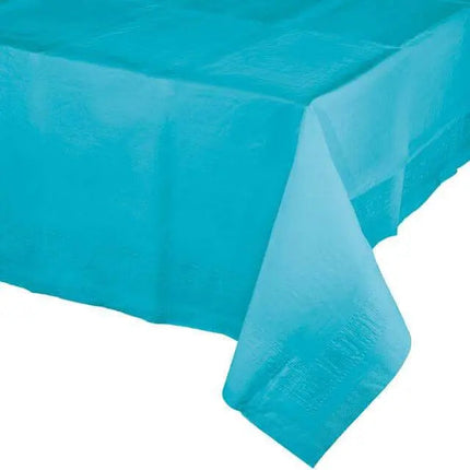 Bermuda Blue Tis-Ply Tablecover - 54x108 - Party Expo