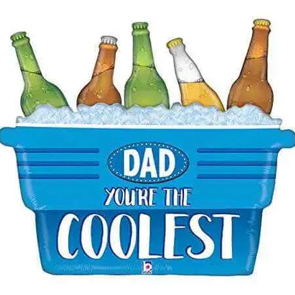 Betallic - 33" Coolest Dad Cooler Mylar Balloon - F5 Party Expo  