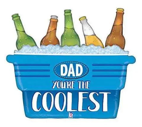 Betallic - 33" Coolest Dad Cooler Mylar Balloon - F5 Party Expo  