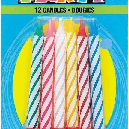 Birthday Candles in Holders (12ct) - Party Expo