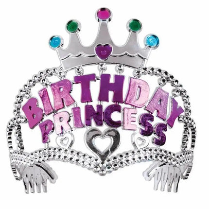 Birthday Princess Tiara - Silver - Party Expo