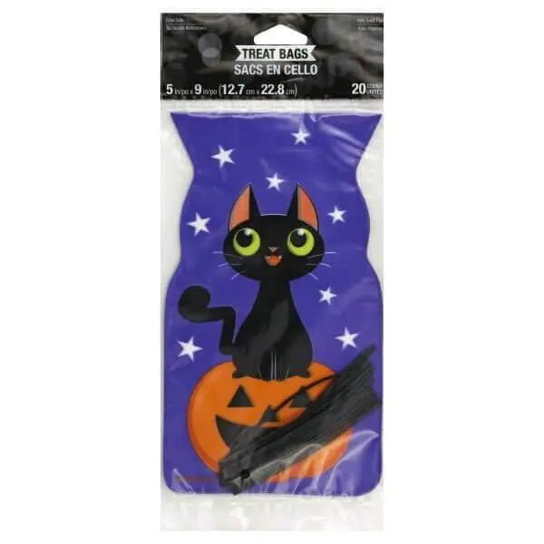 Black Cat Halloween Favor Bags - Party Expo
