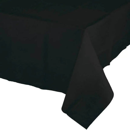 Black Velvet Tissue-Ply Table Cover 54x108 - Party Expo