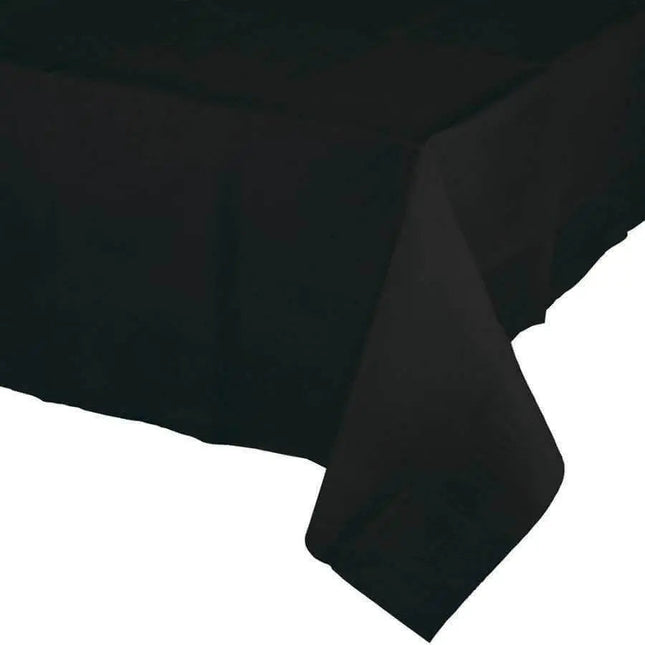 Black Velvet Tissue-Ply Table Cover 54x108 - Party Expo