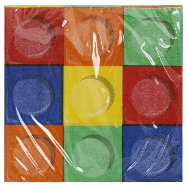 Block Party - Beverage Napkins (16ct) - Party Expo