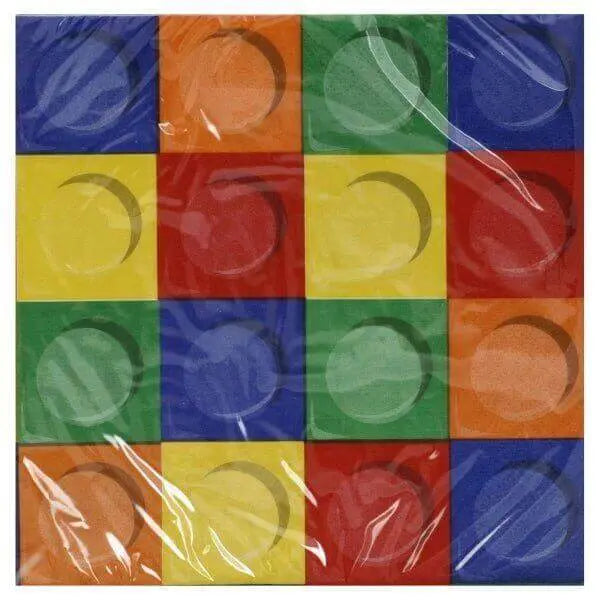 Block Party - Lunch Napkins (16ct) - Party Expo