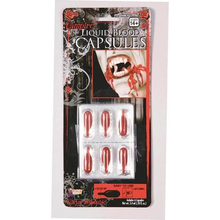 Blood Capsules-Liquid/Capsules - Party Expo