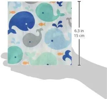 Blue Baby Whale Luncheon Napkins (16ct) - Party Expo