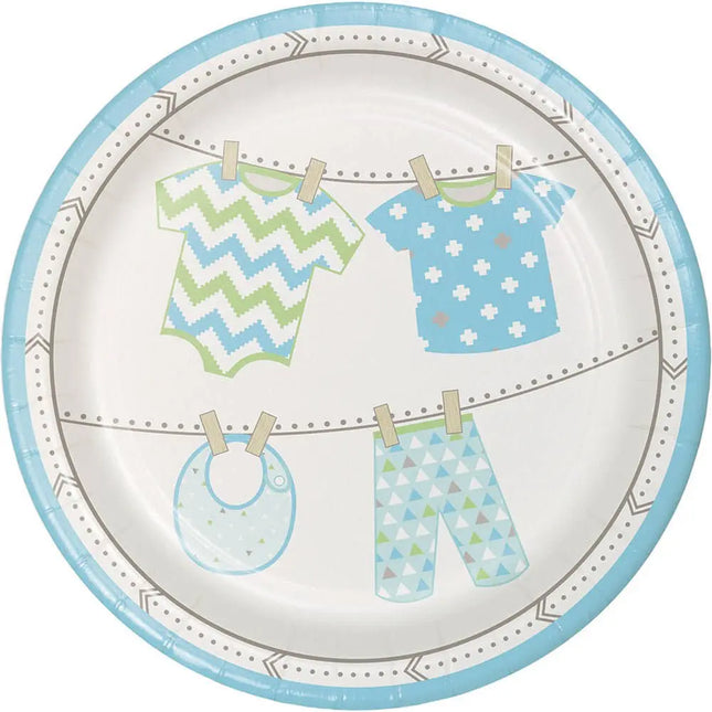 Bundle of Joy - 7" Boy Plates (8ct) Party Expo  