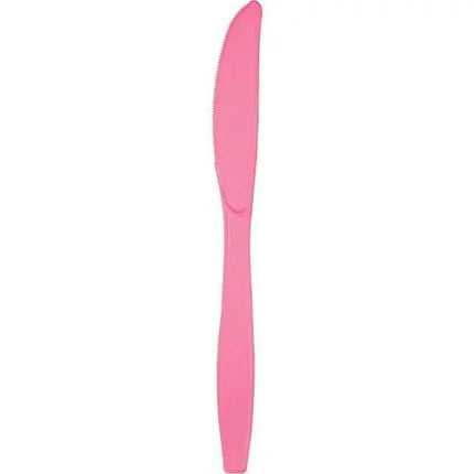 Candy Pink Plastic Knives - Party Expo