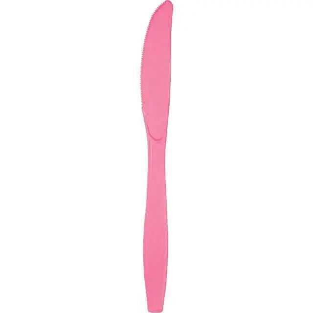 Candy Pink Plastic Knives - Party Expo
