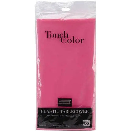 Candy Pink Plastic Table Cover 54*108 - Party Expo