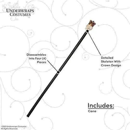 Cane- Skull with Crown - Party Expo