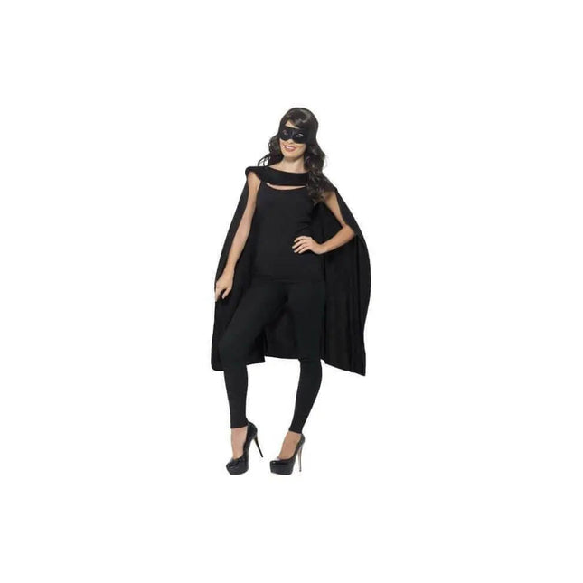 Cape, Black. with Eyemask - Party Expo