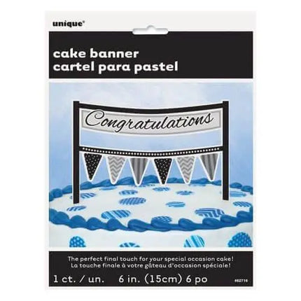 Cardboard Congratulations Cake Topper - Party Expo