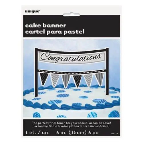 Cardboard Congratulations Cake Topper - Party Expo