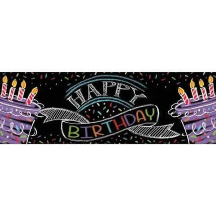 Chalk Birthday Giant Party Banner - Party Expo