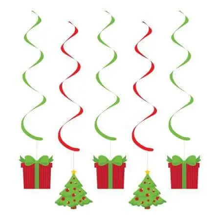 Christmas Presents and Trees Dizzy Danglers - Party Expo