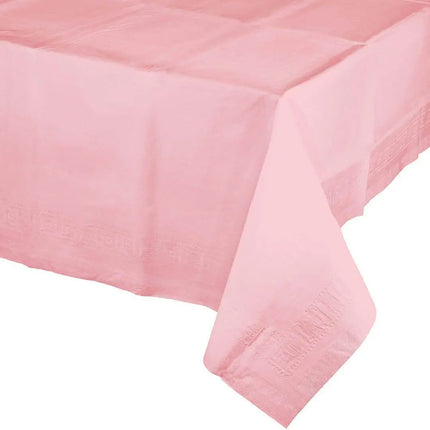 Classic Pink Tissue-Ply Table Cover 54x108 - Party Expo