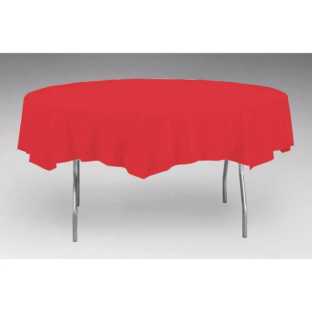 Classic Red Octagon Round Table cover - Party Expo