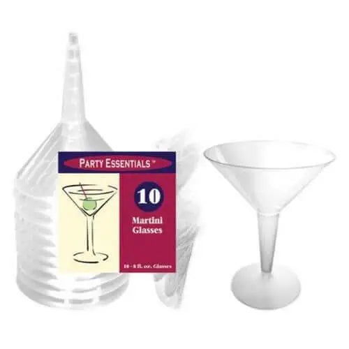 Clear 2pc Margarita Glass (10 count) - Party Expo