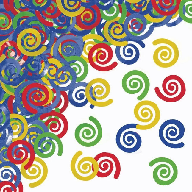 Conf Multicolor Swirls - Party Expo