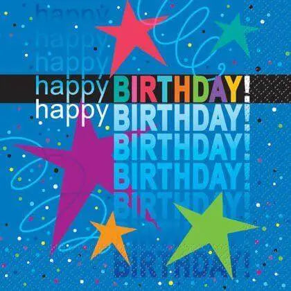 Cosmic Birthday Lunch Napkins - Party Expo