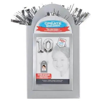 Create Your Own (CYO) Large Balloon Tote Weight Centerpiece - Silver - Party Expo
