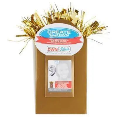 Create Your Own (CYO) Small Balloon Tote Weight Centerpiece - Gold - Party Expo