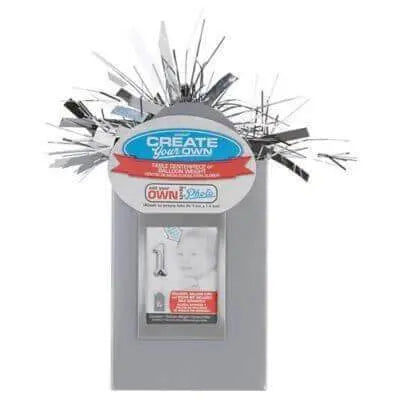 Create Your Own (CYO) Small Balloon Tote Weight Centerpiece - Silver - Party Expo