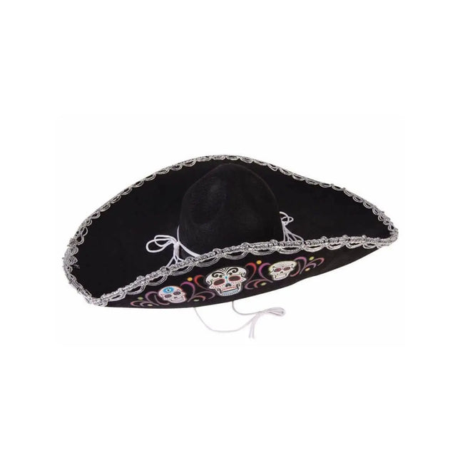 Day Of The Dead - Deluxe Sombrero for Adults - Party Expo