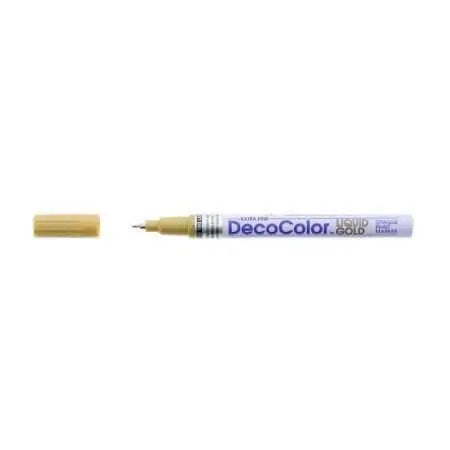 Decocolor Metallic Marker Extra Fine Liquid Gold - Party Expo