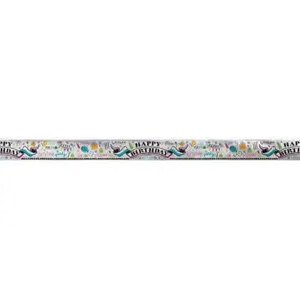 Doodle Birthday Foil Banner-12Ft - Party Expo