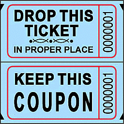 Double Ticket Roll - Blue (2000ct) Party Expo  