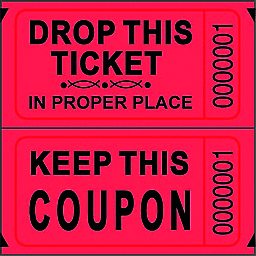 Double Ticket Roll - Red (2000ct) Party Expo  