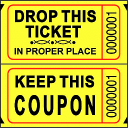 Double Ticket Roll - Yellow (2000ct) Party Expo  