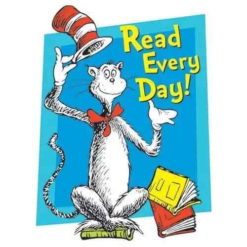 Dr. Seuss - "The Cat In The Hat" Read Everyday Window Decoration Party Expo  
