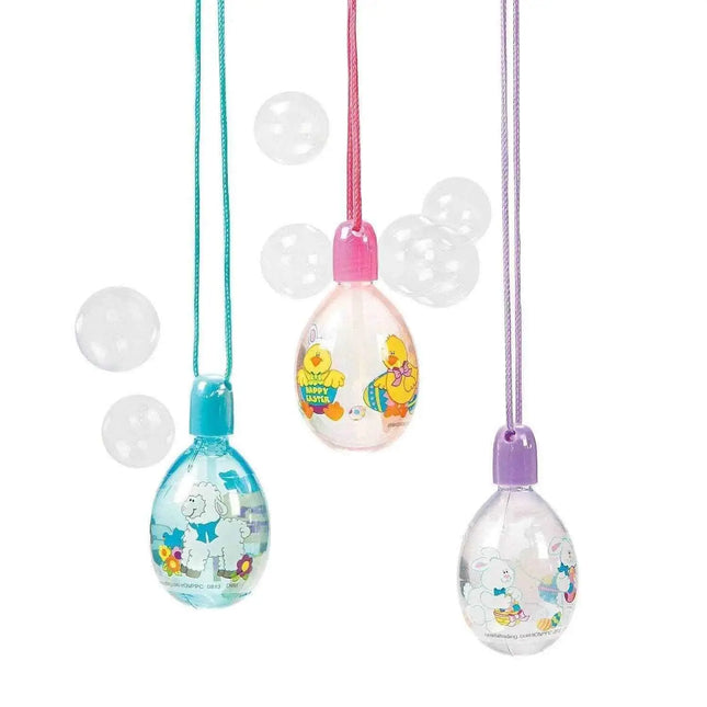 Egg-Shape Bubble Bottle Necklaces - Party Favors (1pc) Party Expo  