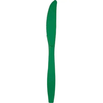 Emerald Green Plastic Knives - Party Expo