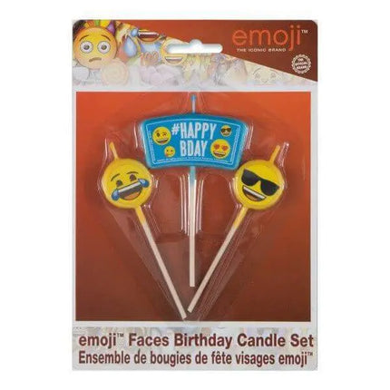 Emoji Birthday Candle Set - Party Expo